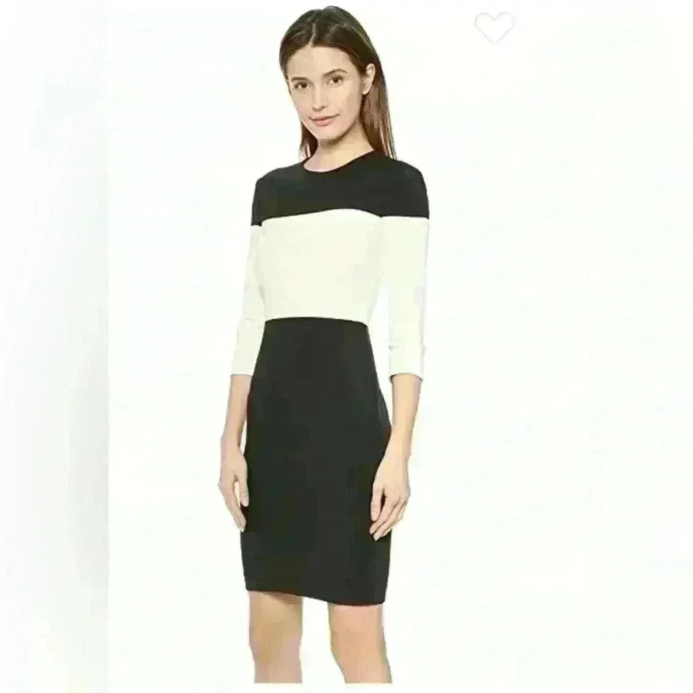 RAG & BONE CAROLA COLOR-BLOCK SHEATH DRESS SIZE 8